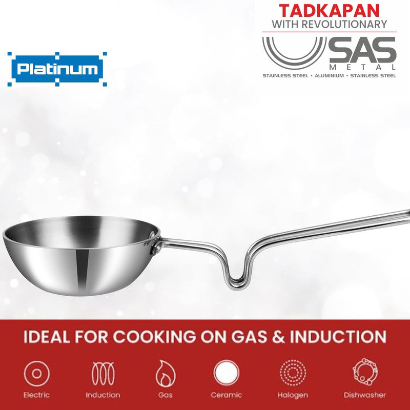 Vinod Zyora Stainless Steel Tadka Pan - 300 ML media 7