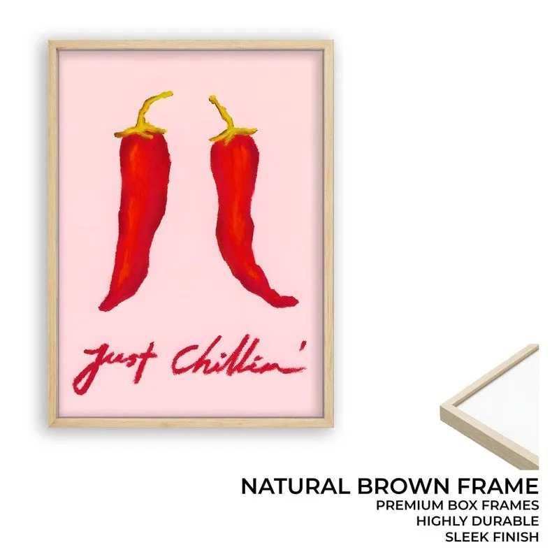 Just Chillin Archival Canvas Wall Art - Brown media 9