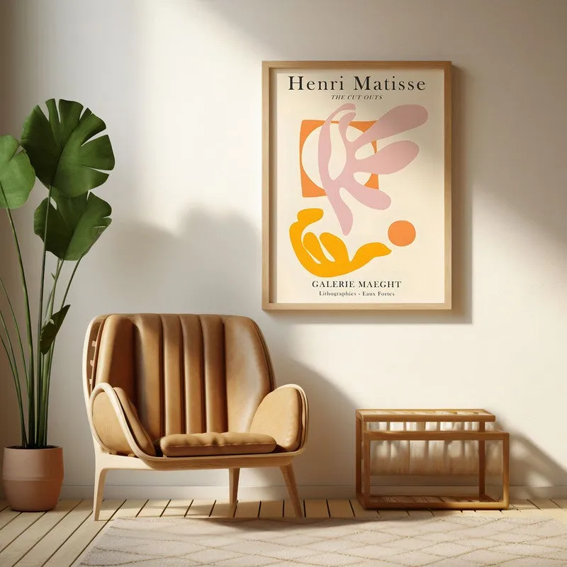 Muted Elegance Canvas Wall Painting With Brown Frame media 6