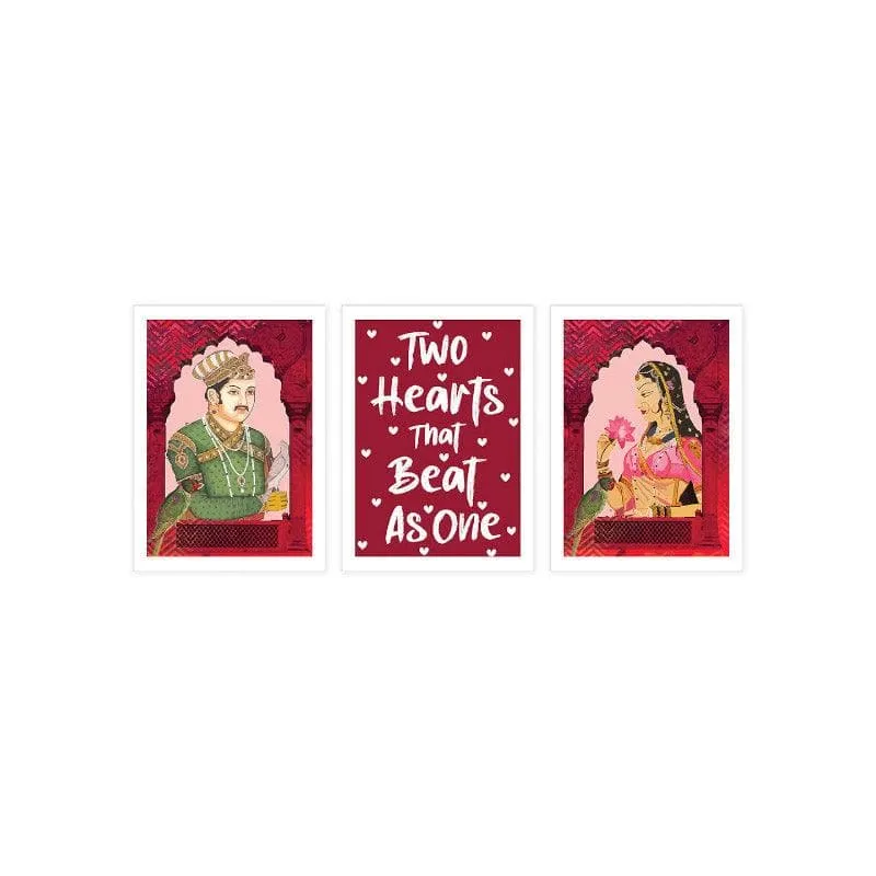 Prem Katha Paper Wall Art - Set Of Three media 4