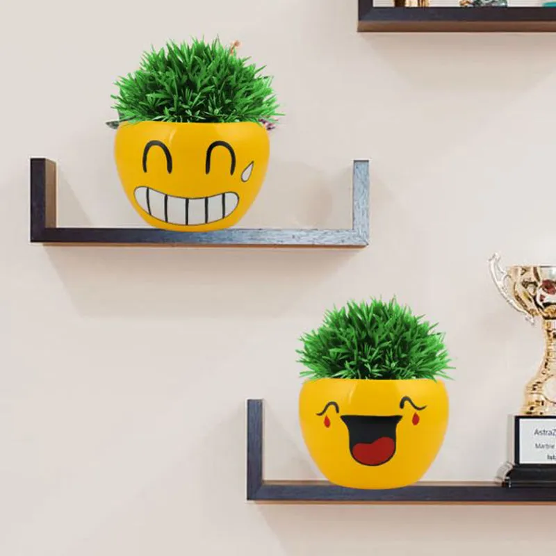 Emoji Fun I Metal Planter - Set Of Two media 2