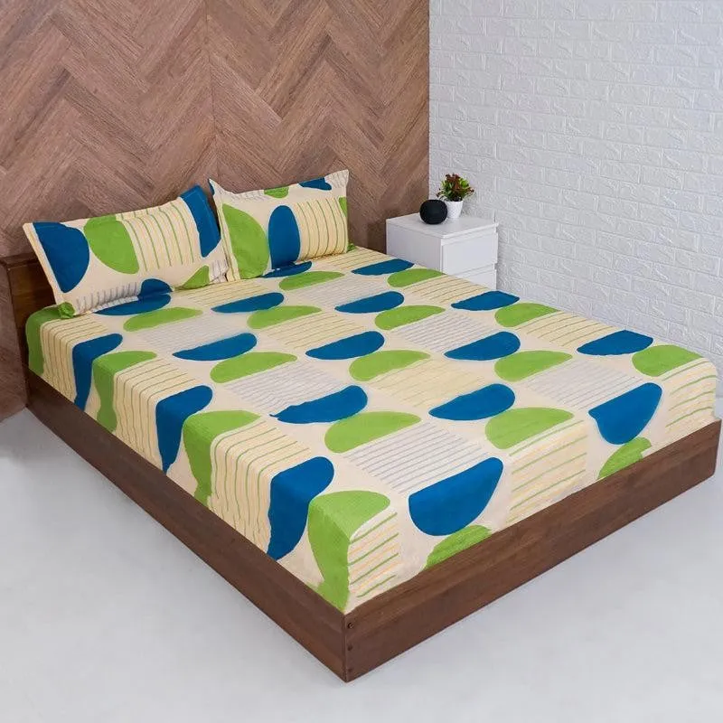 Ento Abstract Microfiber Bedsheet - 140 GSM media 1