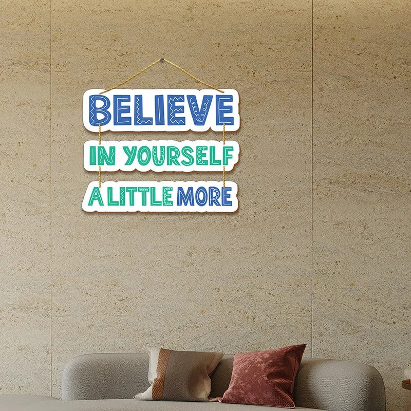 The Self-Belief Channel (Blue, Green)- MDF Wall Accents media 3