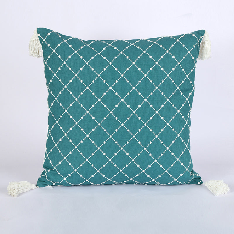 Shanghai Garden Embroidered Cotton Cushion Cover - Set Of Two media 3