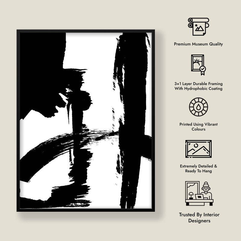 Strokes Of The Void Framed Canvas Wall Painting media 7