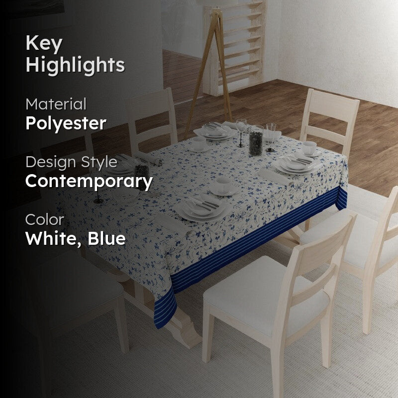 Urban Space Blue Bloom Table Cover media 2
