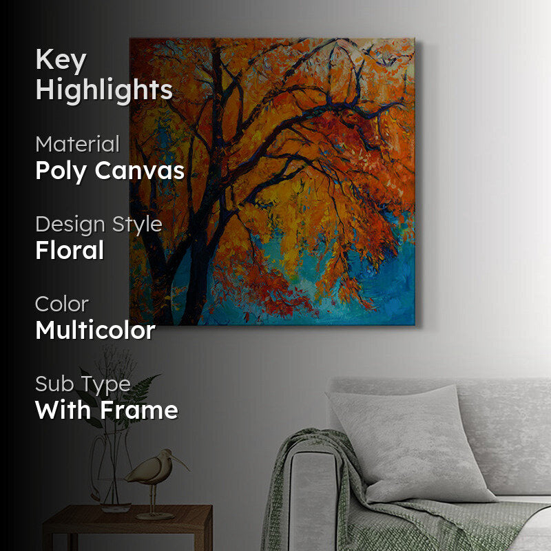 Autumn Tree Wall Painting media 2