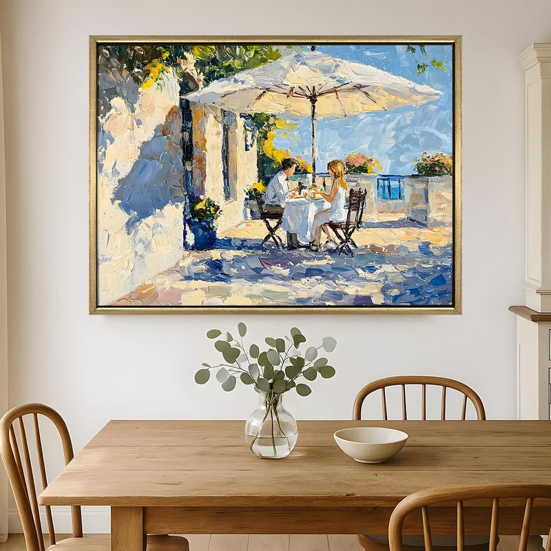 Coastal Brunch Canvas Wall Painting With Frame