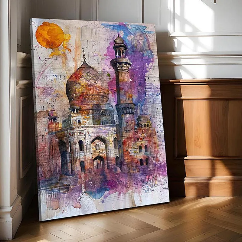 Rang-e-Taj Canvas Traditional Wall Art media 3