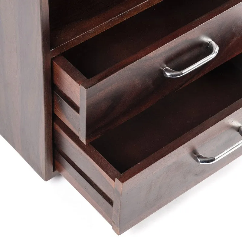 Uverix Sheesham Wooden Side & Bedside Table - Brown media 7
