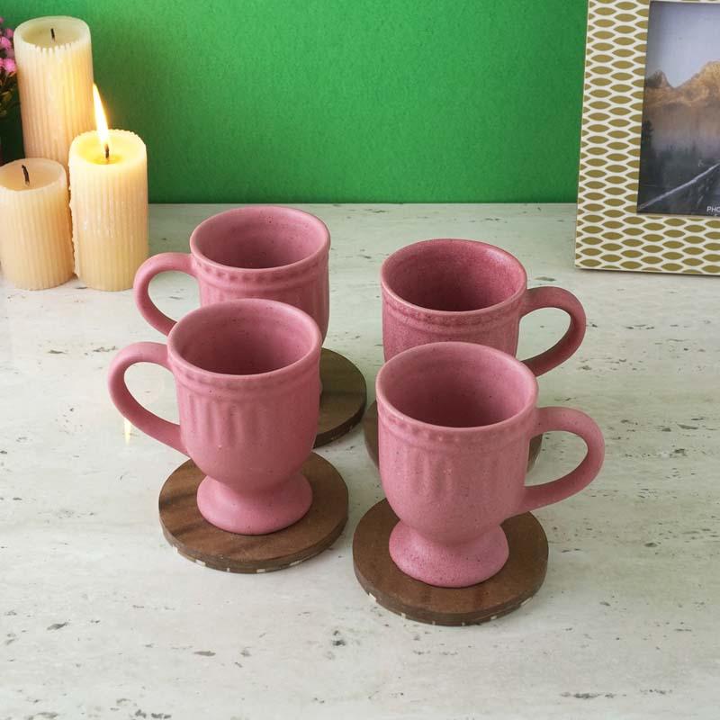 Royal Ceramic Coffee Mug (300 mL Each) - Set of Four media 3