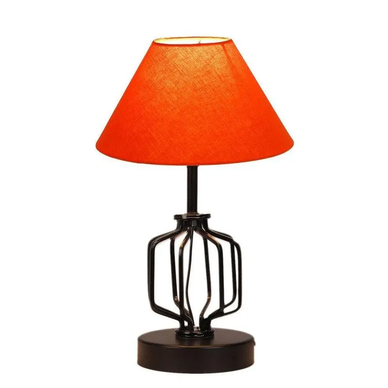 Cosmo Fabric Table Lamp - Orange,Black media 5