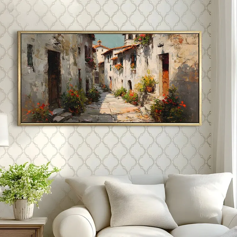 Teal Tales Canvas Wall Painting With Frame media 4