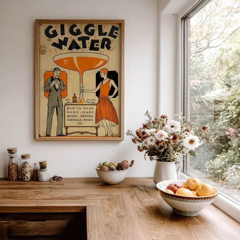 Giggle Water Archival Canvas Wall Art - Brown media 7