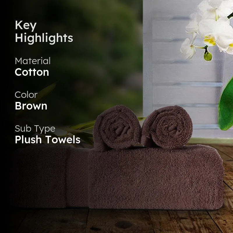 Miorah Towel Combo (Brown) - Three Piece Set media 2