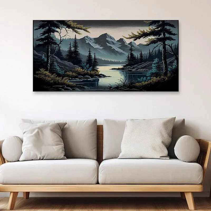 Kova Nature Scape Wall Painting With Frame media 3