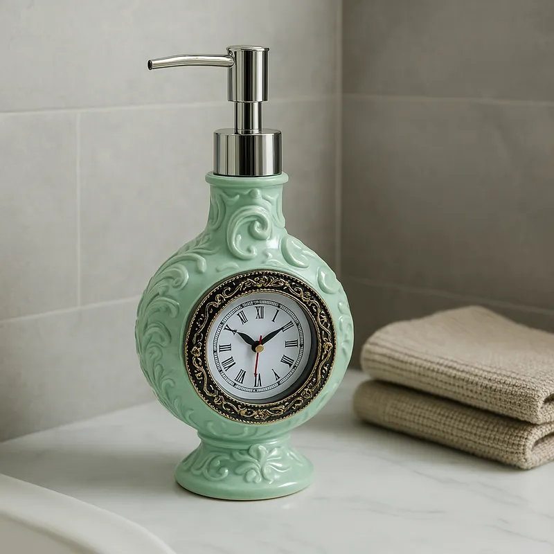 Antique Timer Soap Dispenser - Green media 1