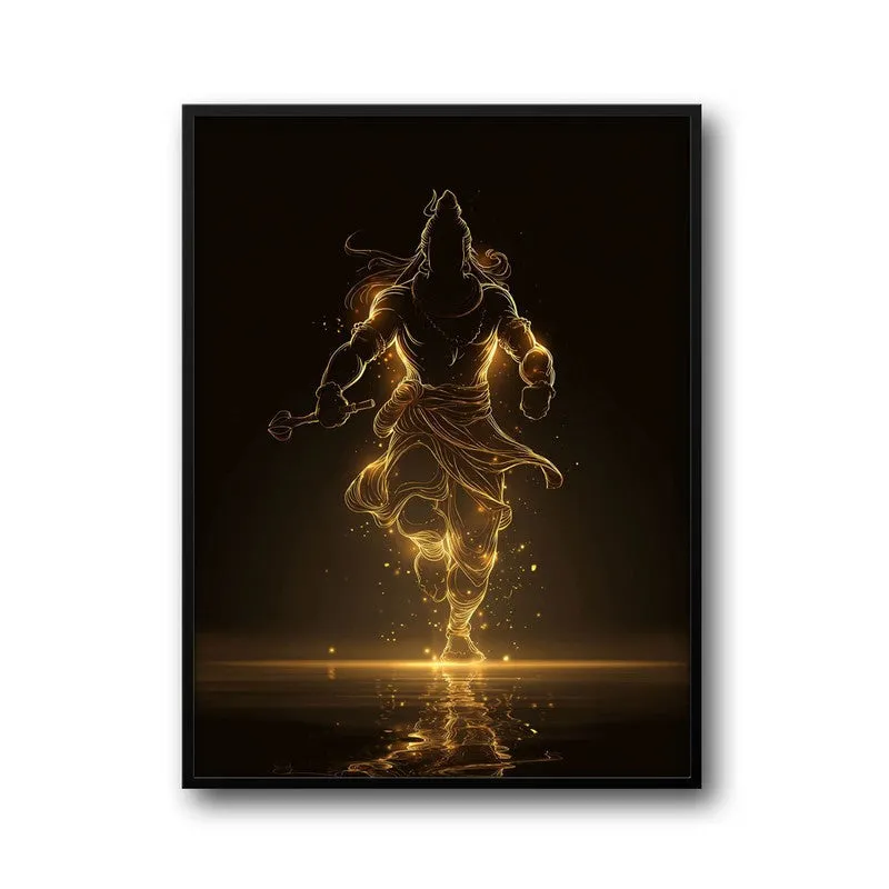 Golden Aura Mahadev Archival Paper Wall Art media 7
