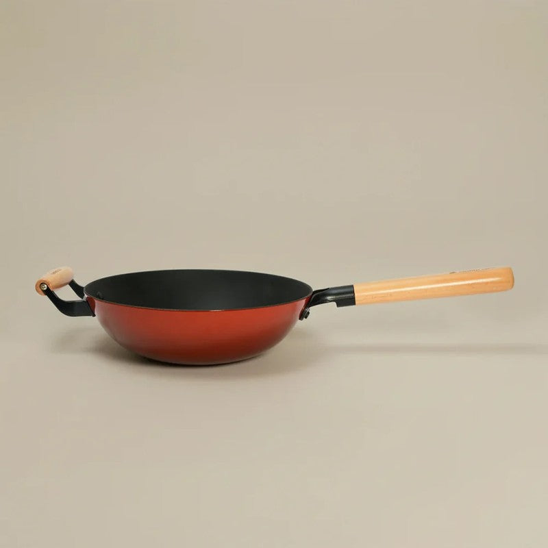Cumin Co Enamel Cast Iron Wok (1500 mL) - Rust media 5