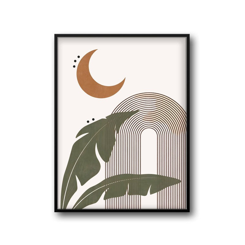 Moonlit Tropics Wall Art - Black Frame media 5