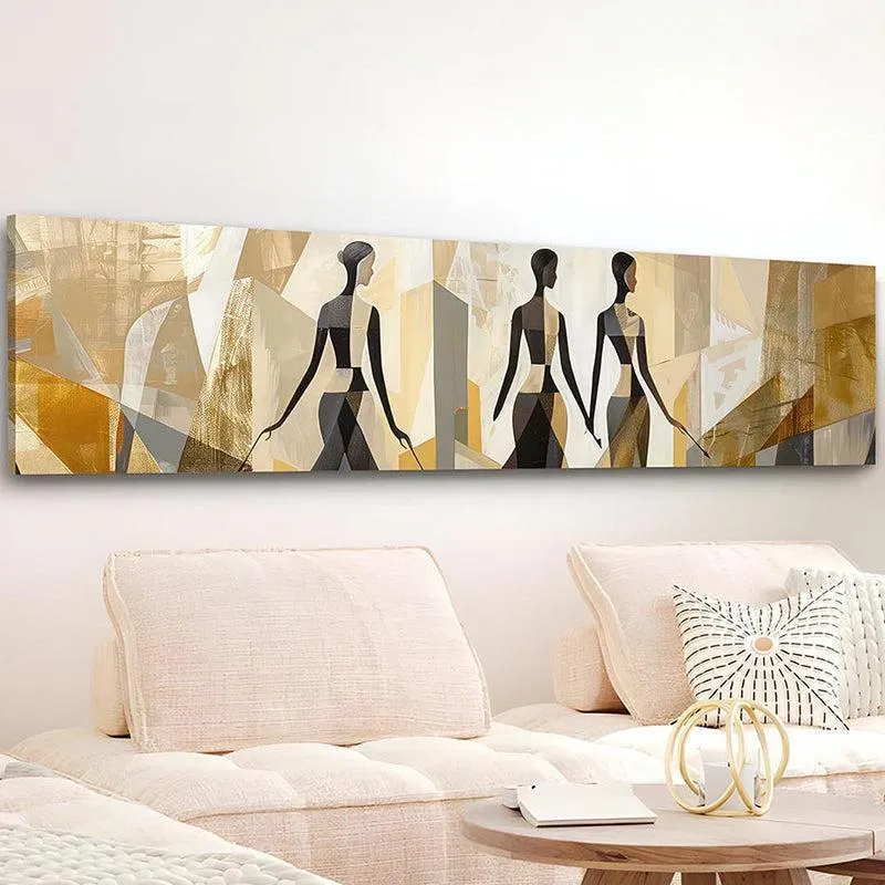 Earthy Silhouettes Boho Canvas Wall Art media 3