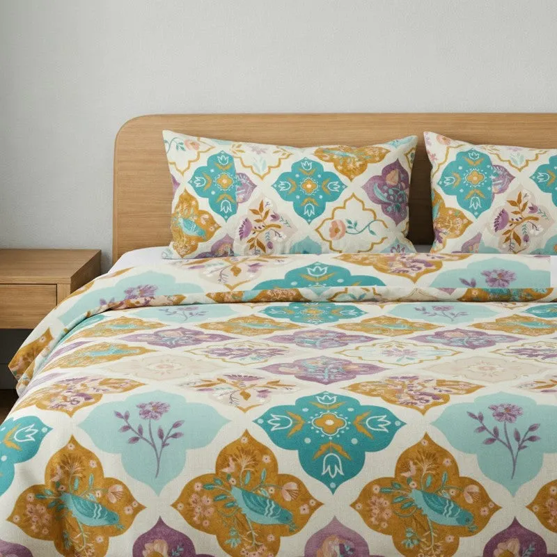 Mystique Maya Microfiber Bedsheet (Green) - 125 GSM media 4
