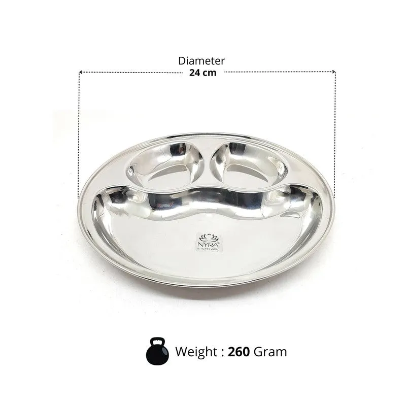 Platira Stainless Steel Dinner Plate media 7