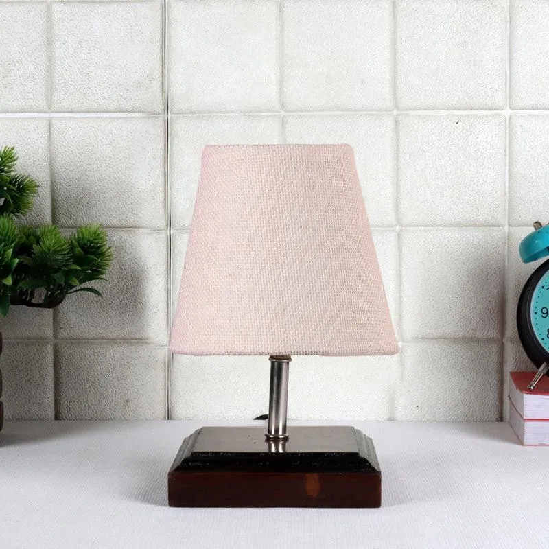 Niksha Jute Table Lamp - White,Brown media 3