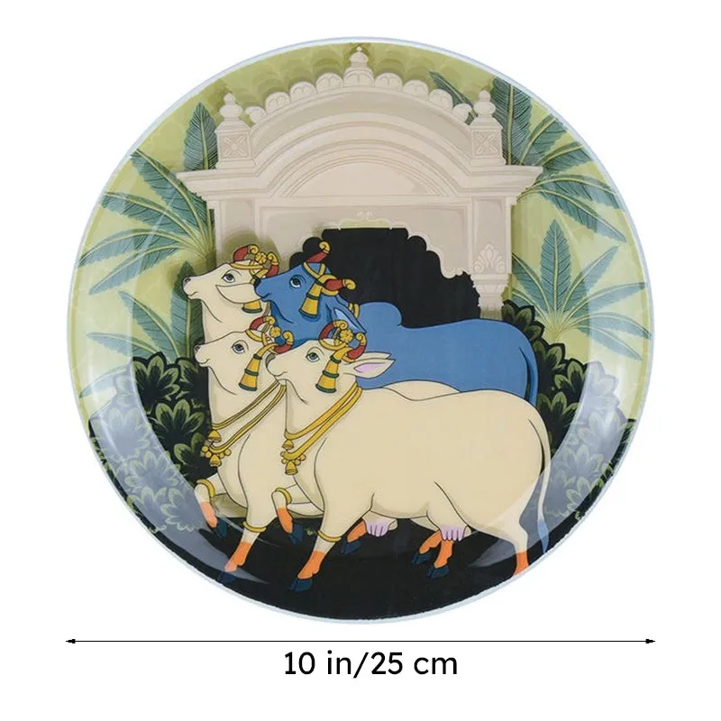 Gopala nandi Pichwai Wall Plate media 5