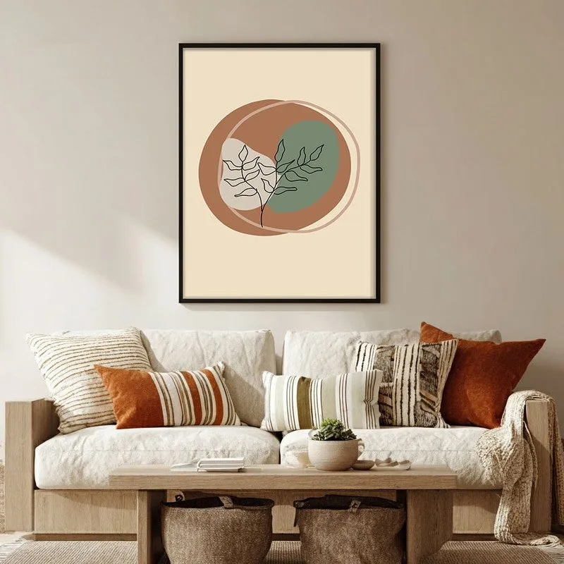 Woven Flora Canvas Wall Painting With Black Frame media 5