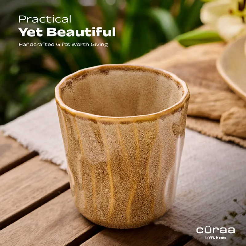 Cüraa  By YFL Home Rustic Facet & Flow Tumbler - 280 mL media 3