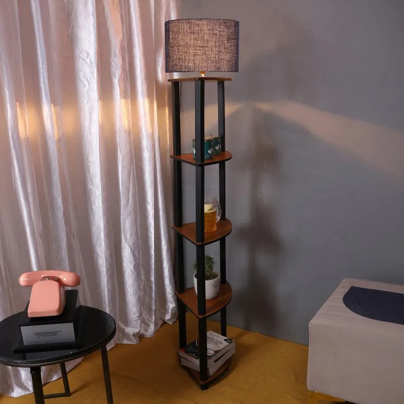Cylindra Shimmer Floor Lamp (Blue) media 4