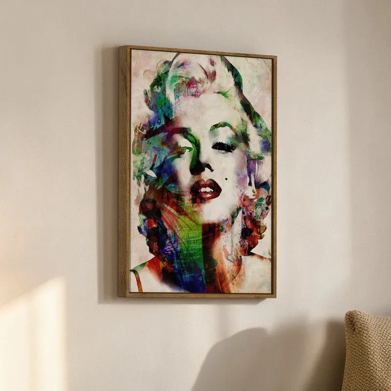 Linear Diva Canvas Wall Art With Frame media 3