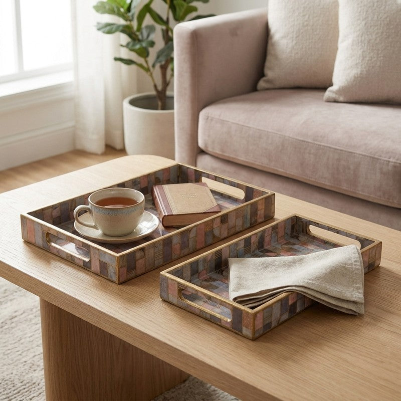 AuraServe Serving Tray - Set of Two
