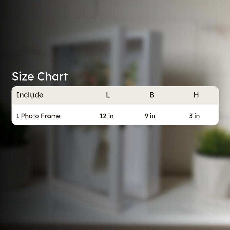 LuxeOutline MDF Shadow Box Photo Frame - White media 11