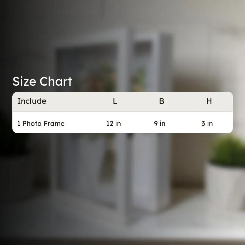LuxeOutline MDF Shadow Box Photo Frame - White media 11