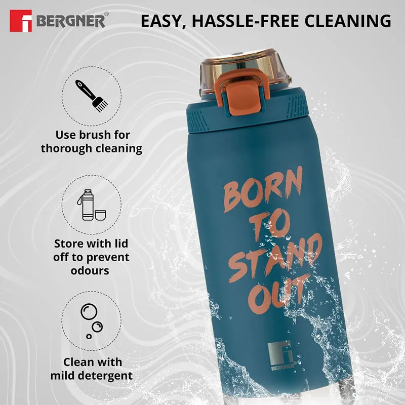 Bergner Voss Double Walled Hot & Cold Flask (Blue) - 1100 mL media 5
