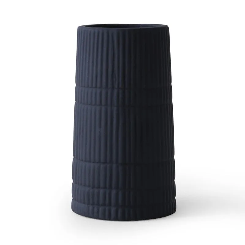 Midnight Groove Ceramic Vase media 3