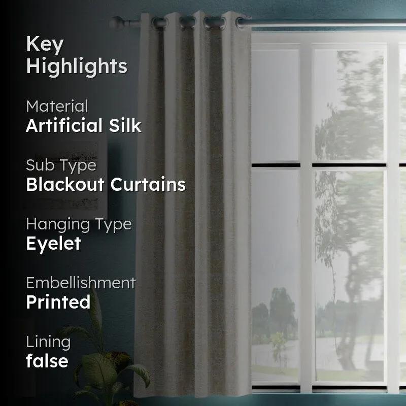 Gio Artificial Silk Blackout Curtain media 2