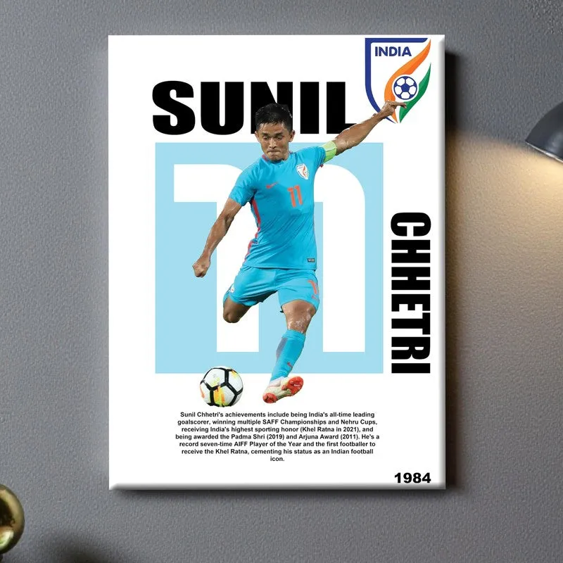 Sunil Chhetri Canvas Wall Art media 4