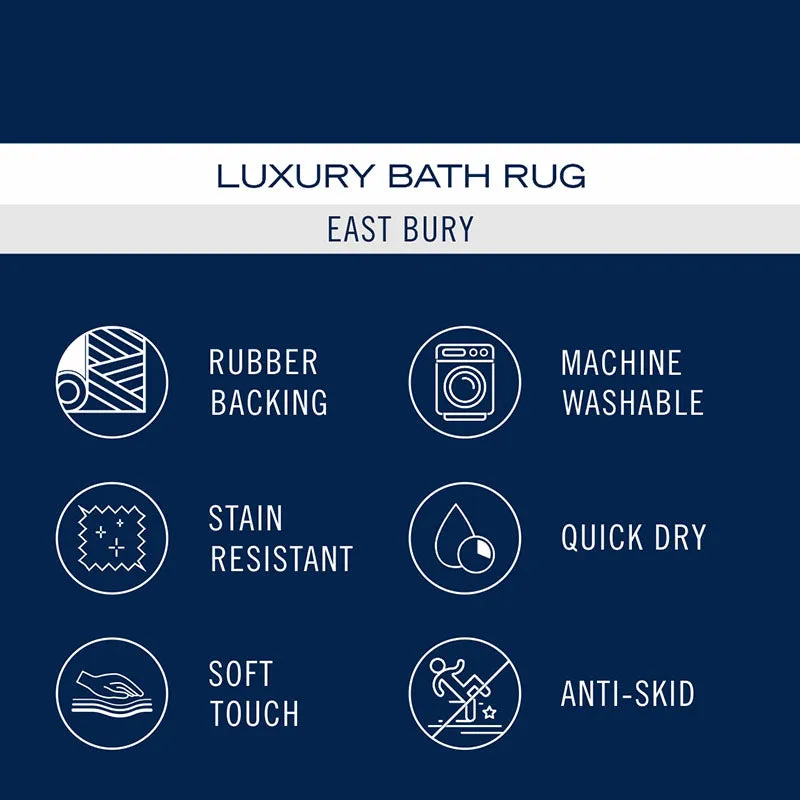 Nautica Cashmere Step Solid Anti-Skid Bath Mat - Dark Grey media 6