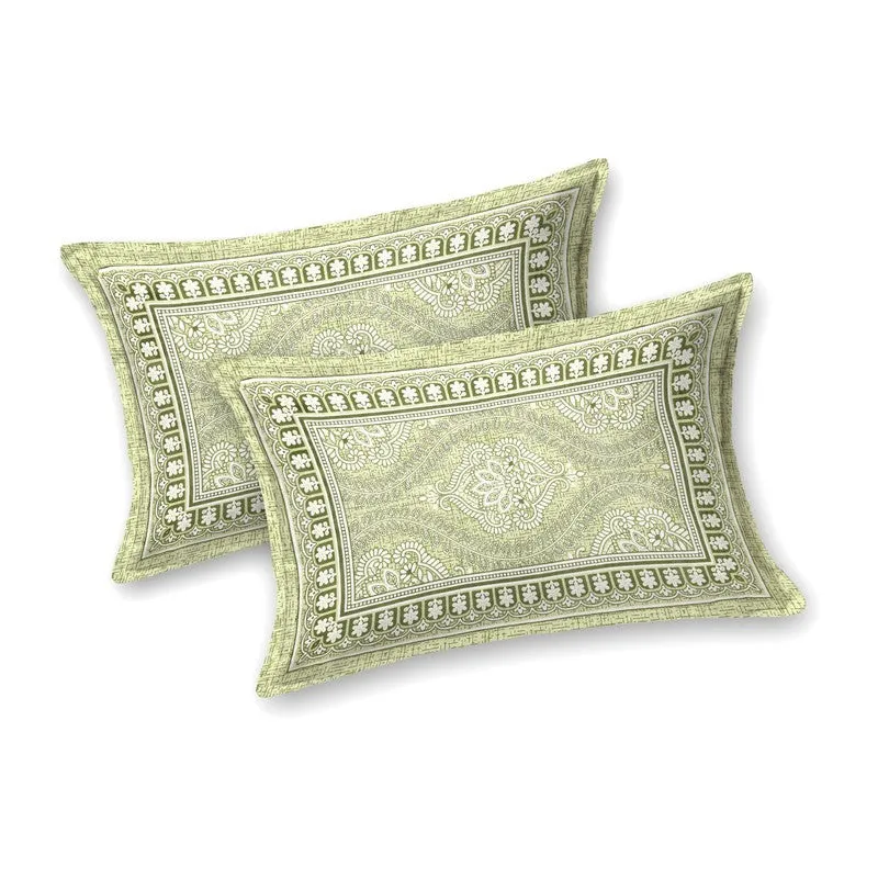Lineon Cotton Bedsheet (Green) - 240 TC media 4