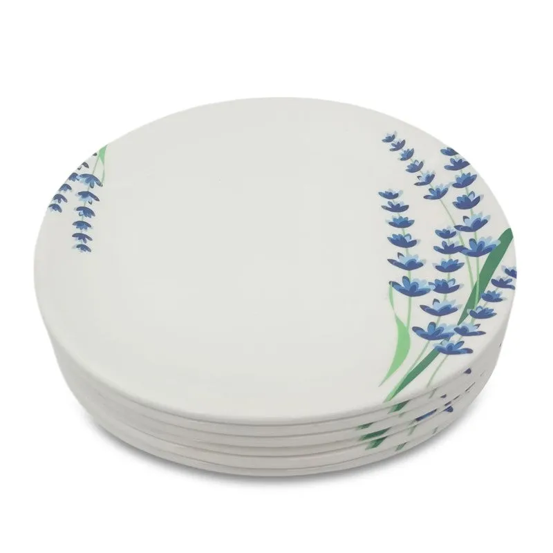 Lavender Melamine Quarter Plates - Set of Six - 5