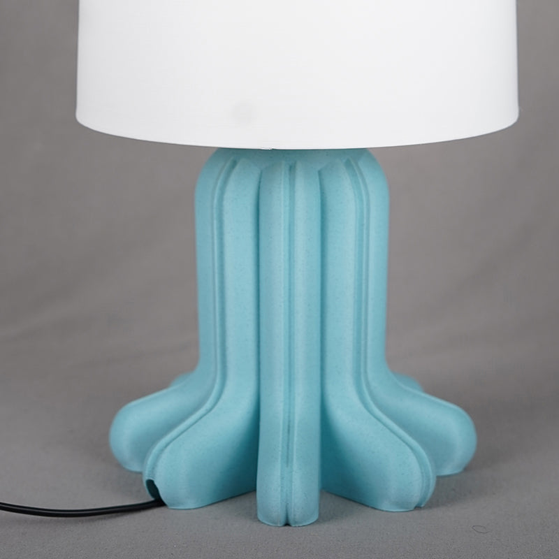 Eco Flare 3D Printed Table Lamp - White,Blue media 5