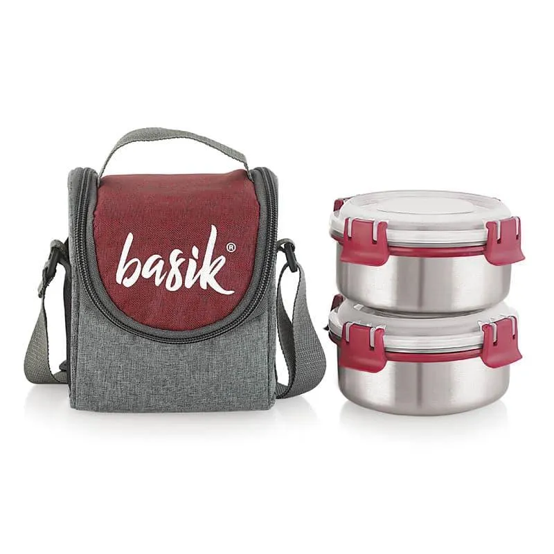Yumbox Express Lunch Box With Bag (Maroon) - Set Of Two media 3