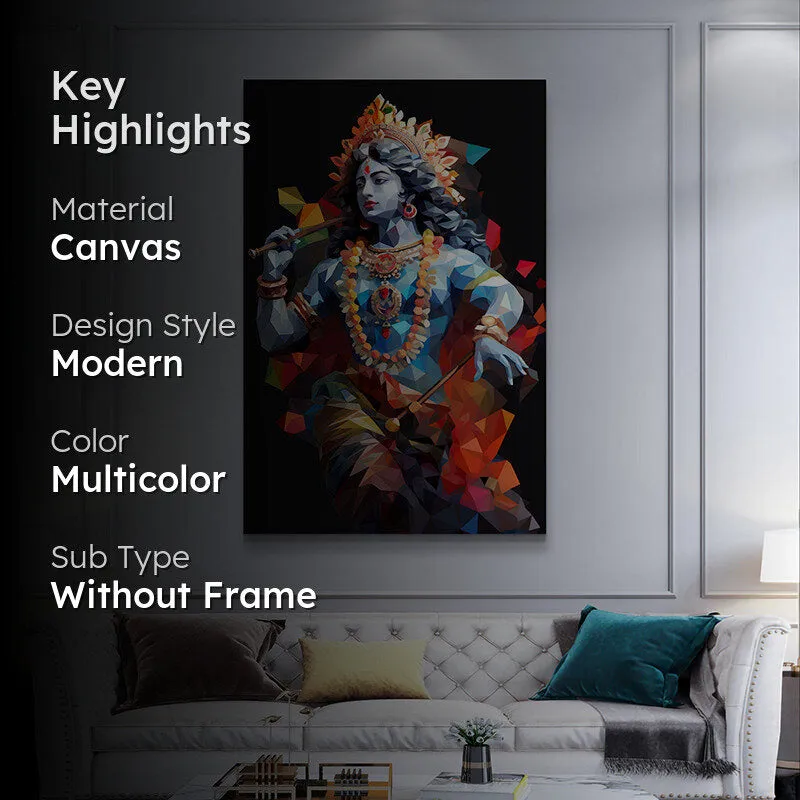 Sri Krishna Natyam Wall Painting media 2