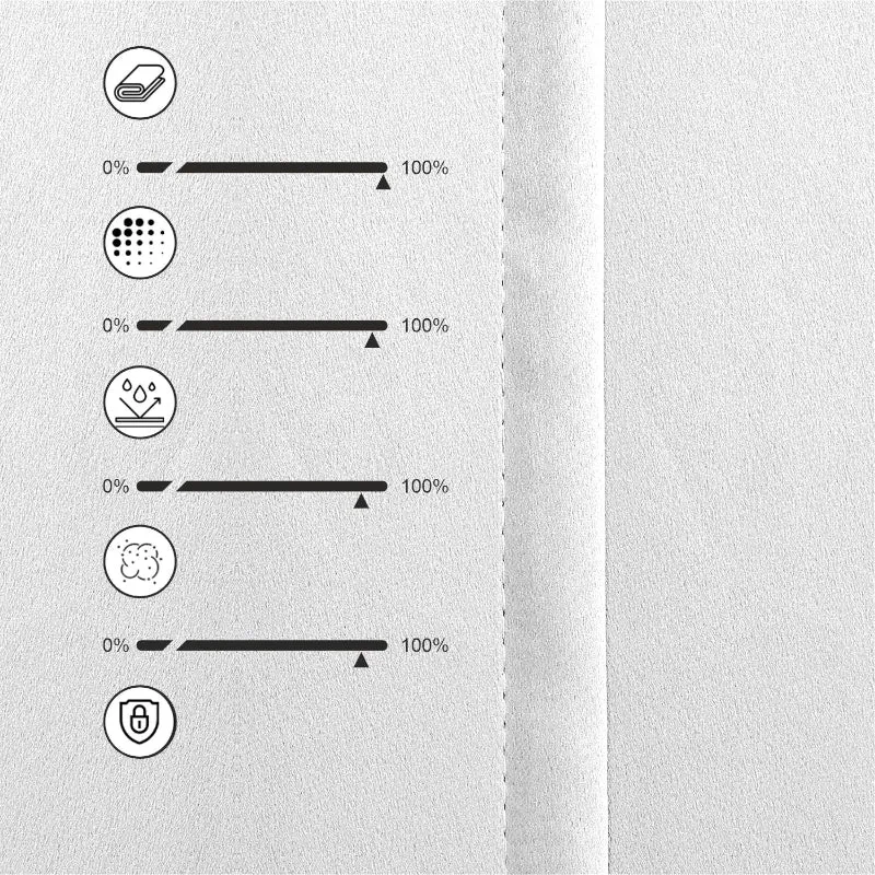 Imora Double Pinch Pleat Short Width Curtain - White media 6