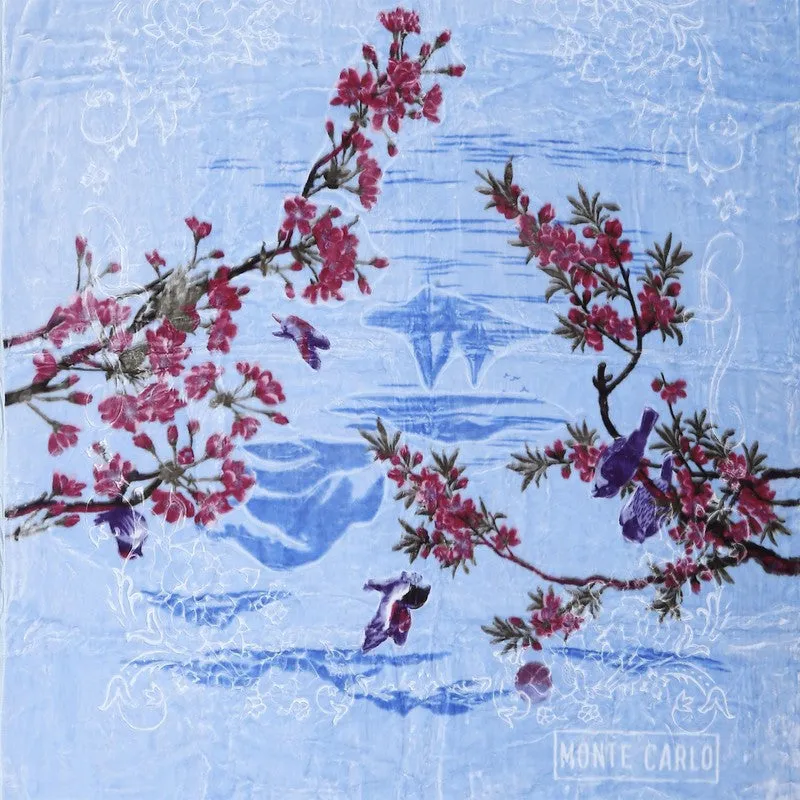 Monte Carlo Azure Blossom Blanket - 850 GSM media 7