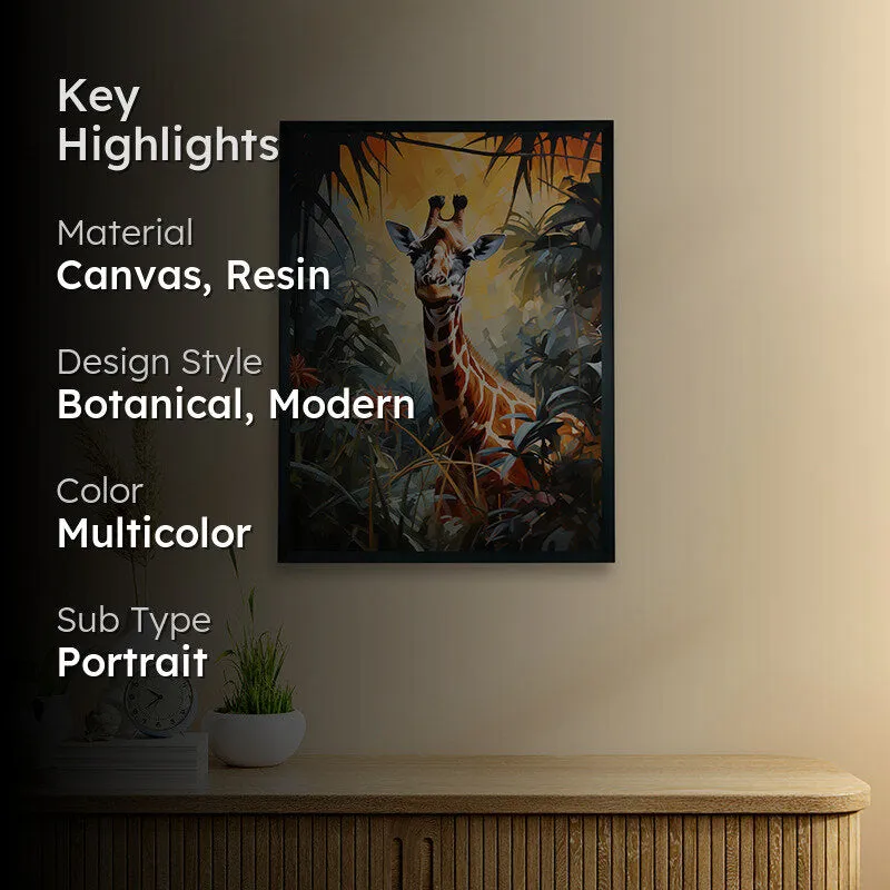 Jungle Giraffe Canvas Wall Art media 2
