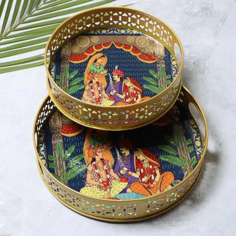 Royal Wedding Serving Tray - Set Of Two media 1